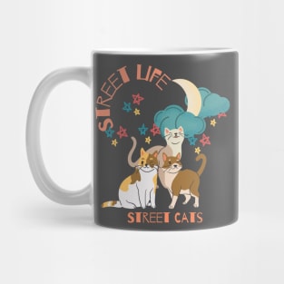 srteet cats Mug